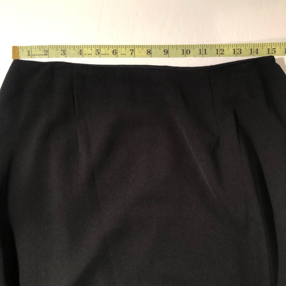 AGB Maxi Skirt Womens 12 Black Lined - Picture 5 of 6